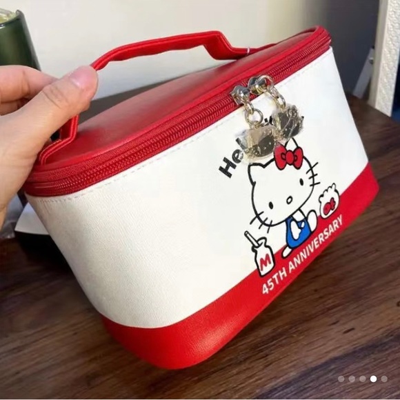 New Hello Kitty Cosmetic Case 45th Anniversary - Picture 10 of 12